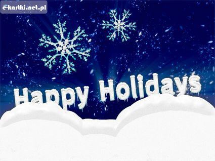 Kartka Happy holidays :)