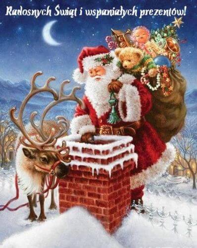 Kartka Radosnych �wi�t i wspania�ych prezent�w �ycz�...