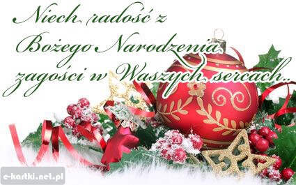 Kartka Niech Bo�e Narodzenie...