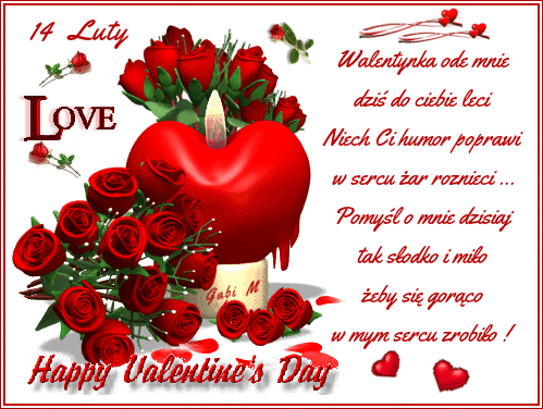 Kartka Szcz�liwych  ❤️ Walentynek 