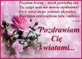 Pozdrawiam Cię kwiatami...