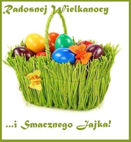 Kartka Radosnej Wielkanocy i Smacznego Jajka!