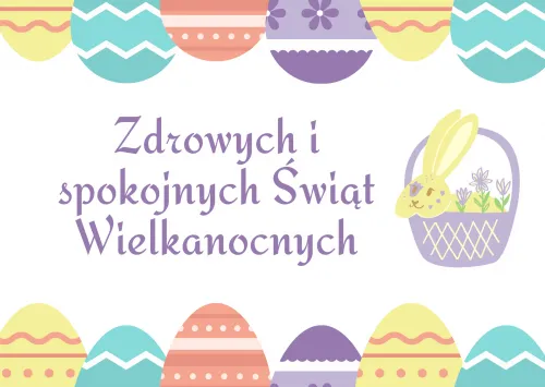 Kartka Zdrowych i spokojnych �wi�t Wielkanocnych