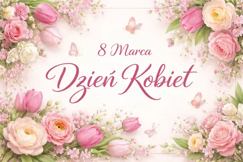 Kartka 8 marca - Dzie� Kobiet