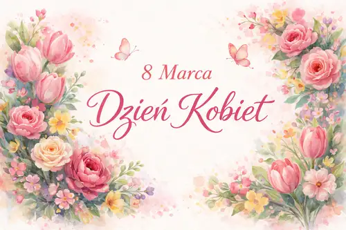 Kartka 8 marca - Dzie� Kobiet