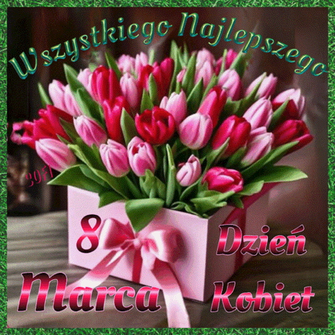 Kartka 🌷 Kwiaty dla Ciebie z okazji Dnia Kobiet!