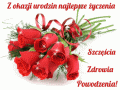 Urodzinowe r�e i najlepsze �yczenia dla Ciebie!