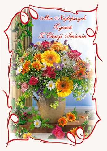 Kartka IMIENINY URODZINY