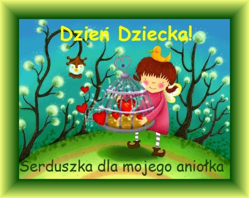 Kartka Dla mojego anio�ka w Dniu Dziecka...