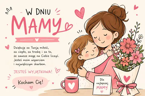 Kartka Dla Ukochanej Mamy!