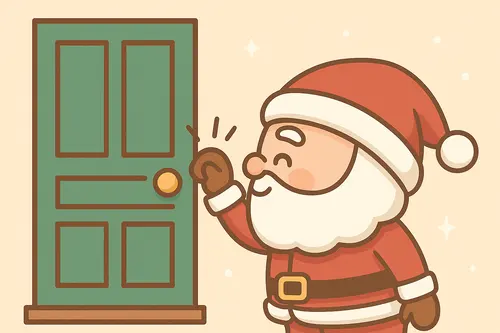 Kartka Kto tam? Miko�aj!