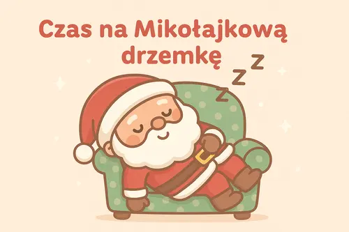 Kartka Miko�aj si� �p�ni!