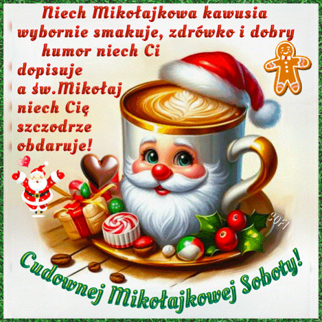 Kartka     🎅🏻Cudownej Miko�ajkowej Soboty