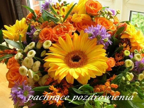 Kartka pachn�ce pozdrowienia