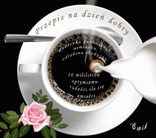 Kartka przepis na dobry dzionek