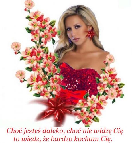 Kartka  choc jeste� daleko ...