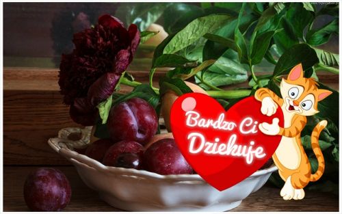 Kartka Bardzo Ci Dzi�kuj�:)