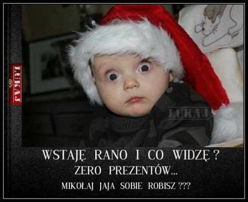 Kartka Miko�aj bez prezent�w