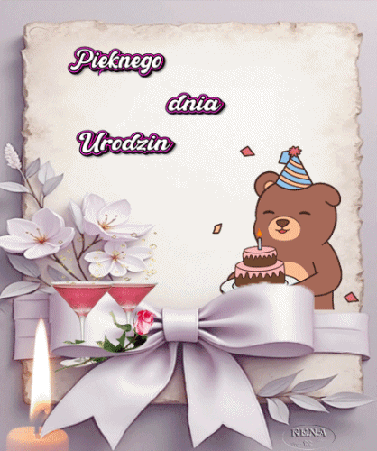 Kartka Pi�knego dnia Urodzin