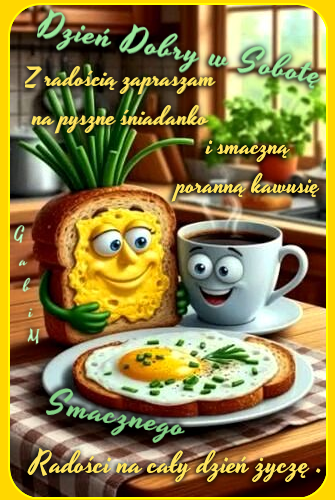 Kartka Dzie� Dobry ☕ w Sobot�  ..