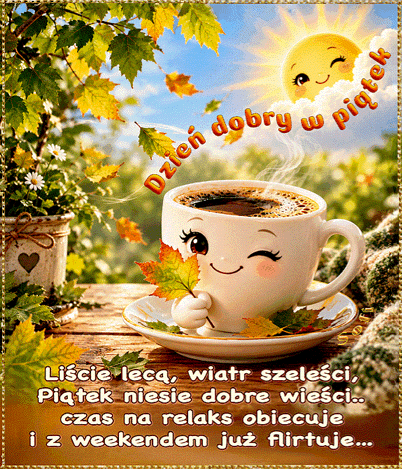 Kartka    �ycz� Ci u�miechni�tego fajnego Pi�tku!