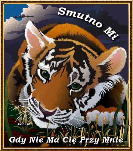 Kartka  Smutno mi❤️gdy nie ma Ci� przy mnie