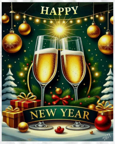 Kartka Happy New Year🥂
