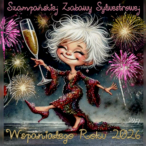 Kartka 🥂Szampa�skiej zabawy sylwestrowej!