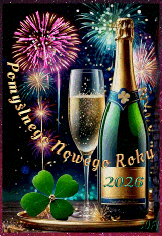 Kartka Niech Rok 2026 Szcz�ciem Ci� obdarzy!
