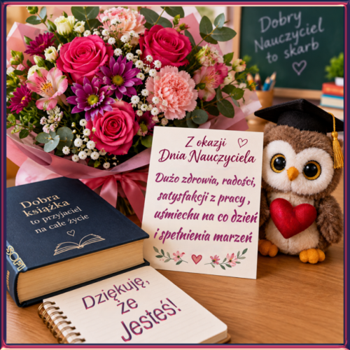 Kartka      Z okazji Dnia Nauczyciela!