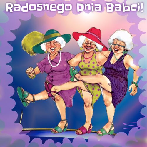 Kartka Bardzo fajnego Dnia Babci!