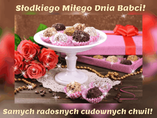 Kartka 🌸S�odkiego mi�ego Dnia Babci!