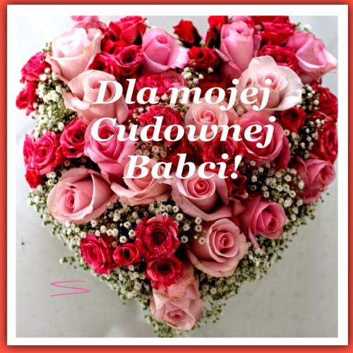 Kartka ❤Dla mojej Cudownej Babci!