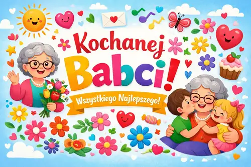 Kartka Najserdeczniejsze �yczenia na Dzie� Babci