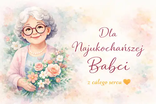 Kartka Dzie� Babci – kartka pe�na ciep�a