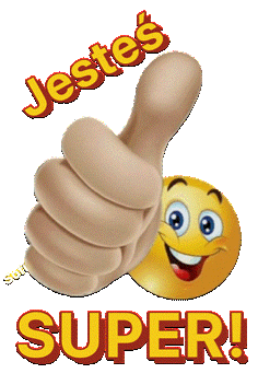Kartka     👍JESTE� SUPER 👍
