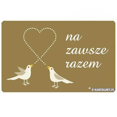 Kartka Na zawsze razem