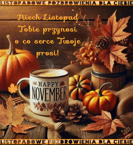 Kartka   🍂 Listopadowe pozdrowienia