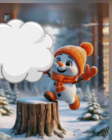 Kartka Zimowe u�miechni�te pozdrowienia⛄