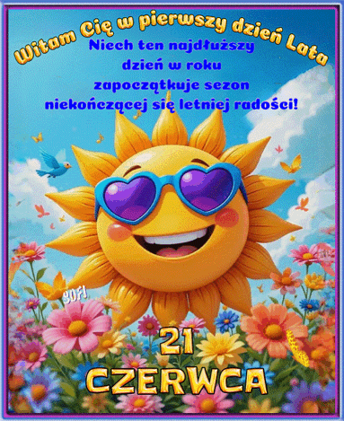 Kartka  ☀Witam Ci� w pierwszy dzie� Lata😎