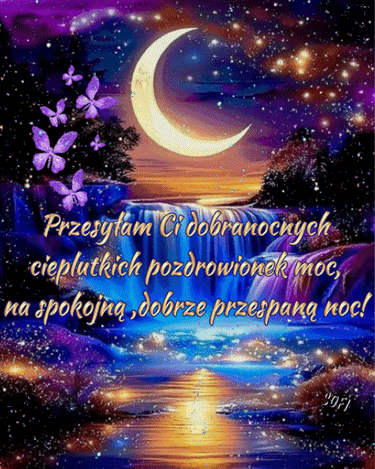 Kartka Dobranoc ⭐�nij pi�knie🌙