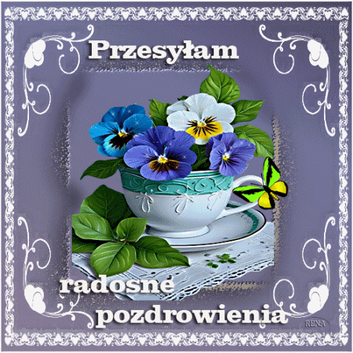 Kartka Przesy�am radosne pozdrowienia
