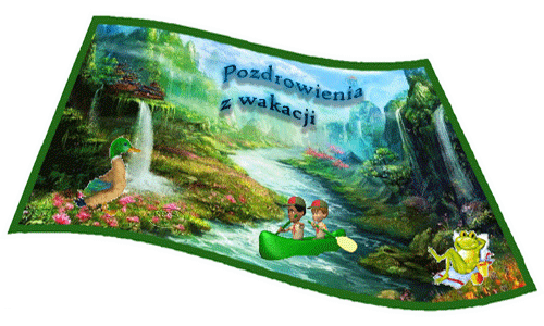 Kartka Pozdrowienia z wakacji