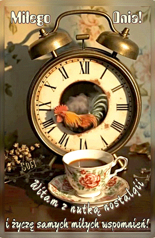 Kartka   ☕Witam i pozdrawiam z nutk� nostalgii