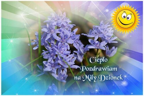 Kartka Ciep�o Pozdrawiam na Mi�y Dzionek