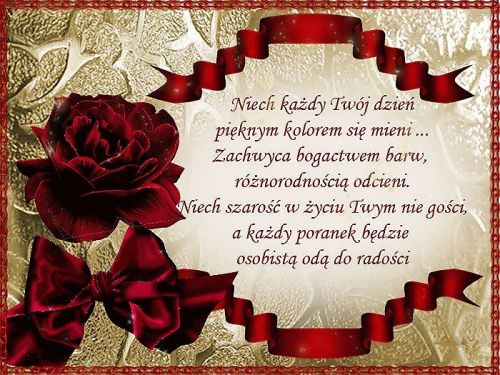 Kartka Niech ka�dy Tw�j dzie� b�dzie pi�kny...