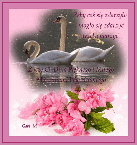 Kartka �ycz� Dnia Mi�ego Marzeniami Wype�nionego 