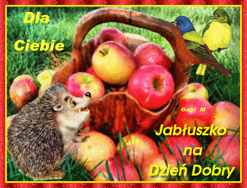 Kartka Jab�uszko Dla Ciebie na Dzie� Dobry :) 