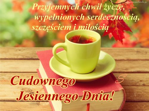 Kartka Cudownego jesiennego dnia!