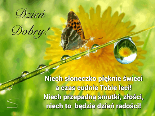 Kartka ☀Niech s�oneczko pi�knie �wieci...
